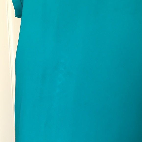 Teal EXPRESS Rolled Sleeve Blouse - Picture 5 of 5